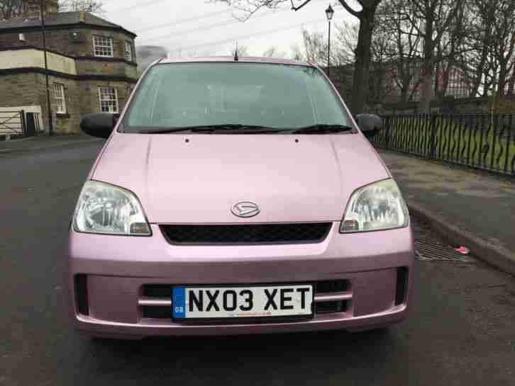 2003 DAIHATSU CHARADE SL PINK CHAMPAGNE*NO RESERVE* SPARES OR REPAIR