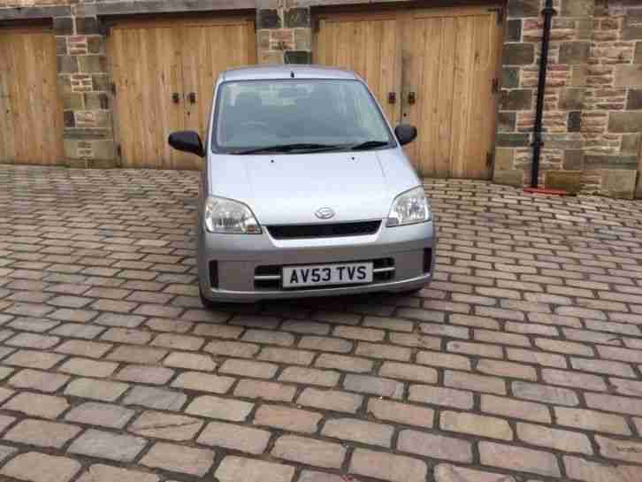 2003 DAIHATSU CHARADE SL SILVER 1 Litre