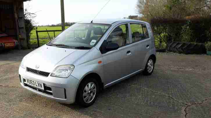 2003 DAIHATSU CHARADE SL SILVER 5 DOOR &pound;30 TAX!! 10 MONTHS MOT 55-65mpg