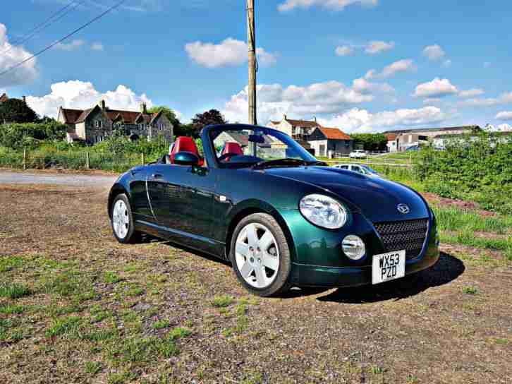 2003 DAIHATSU COPEN IN BEAUTIFULL MIDNIGHT GREEN ROADSTER CABRIOLET 2 SEATER