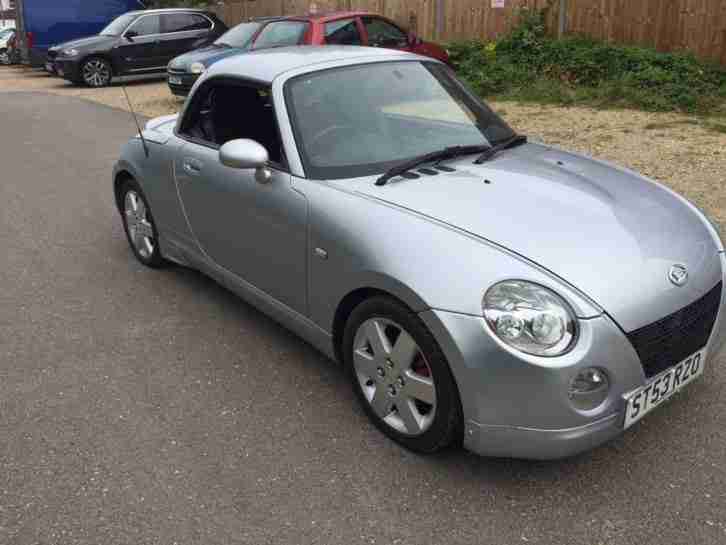 2003 DAIHATSU COPEN SILVER ROADSTER LOW MILEAGE LONG MOT TWIN CAM 16V 0.66