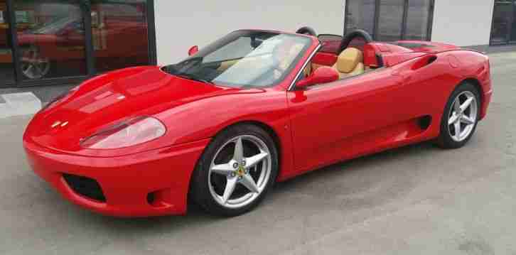 2003 FERRARI 360 SPIDER F1 RED LHD