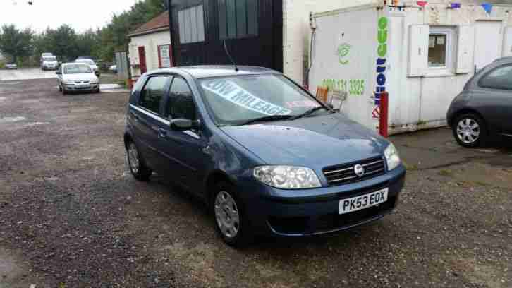 2003 FIAT PUNTO ACTIVE 8V BLUE LADY OWNED ONLY 70K FSH CLEAN CAR