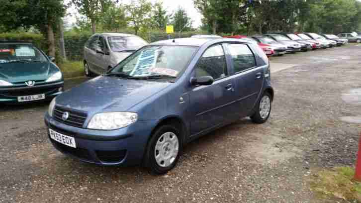 2003 FIAT PUNTO ACTIVE 8V BLUE LADY OWNED ONLY 70K FSH FULL MOT CLEAN CAR