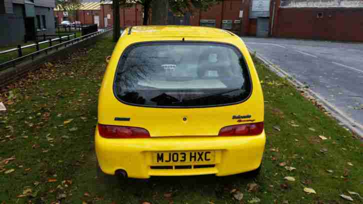 2003 FIAT SEICENTO SPORTING YELLOW