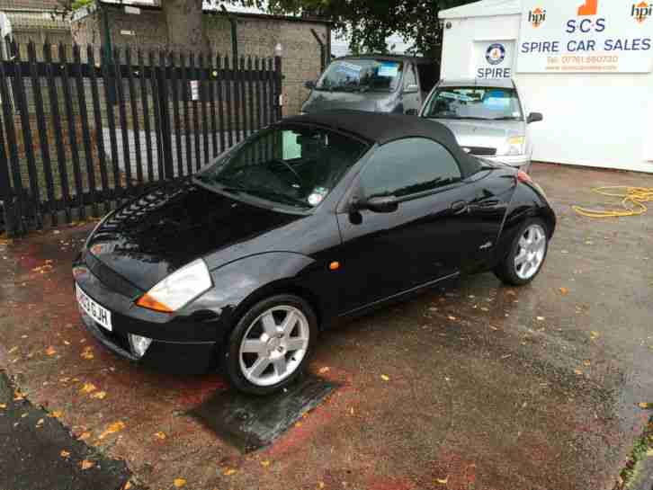 2003 FORD STREETKA LUXURY IN GLEAMING BLACK WITH BLACK LEATHER