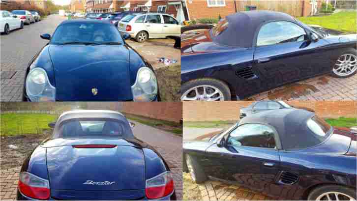 2003 Facelift Porsche Boxster 986 2.7 Manual (FSH, HPI Clear) - Midnight Blue
