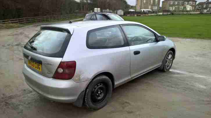 2003 HONDA CIVIC 1600 1.6 VTEC SE SILVER 3 door