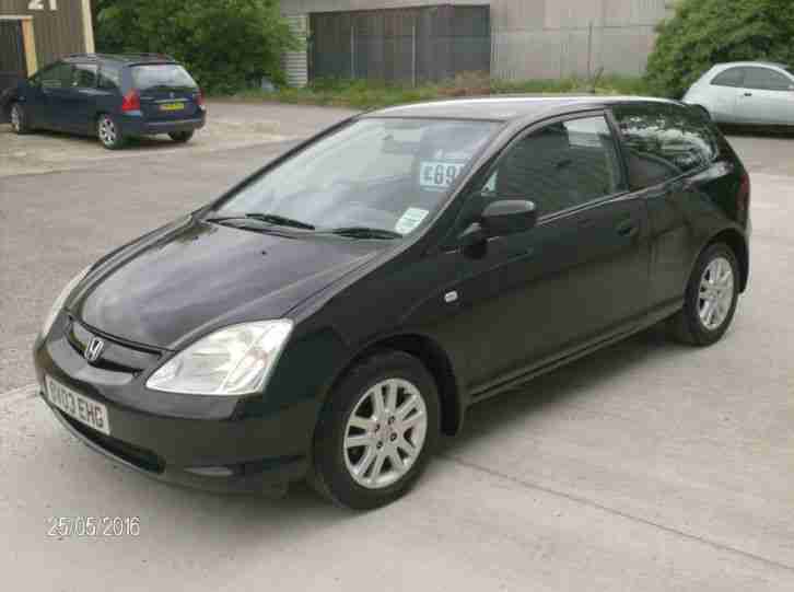 2003 HONDA CIVIC SE CTDI 3 DR DIESEL METALLIC PEARL BLACK