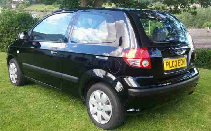 2003 HYUNDAI GETZ 1.1 GSI BLACK Long MOT Full service history, Cheap to run