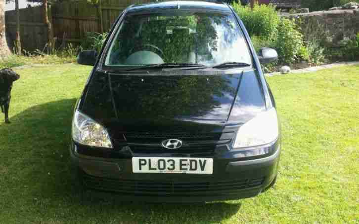 2003 HYUNDAI GETZ 1.1 GSI BLACK Long MOT Full service history, Cheap to run