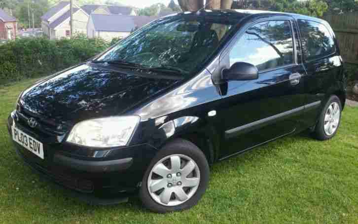2003 HYUNDAI GETZ 1.1 GSI BLACK Long MOT Full service history, Cheap to run