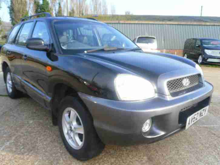 2003 SANTA FE V6 AUTO BLACK