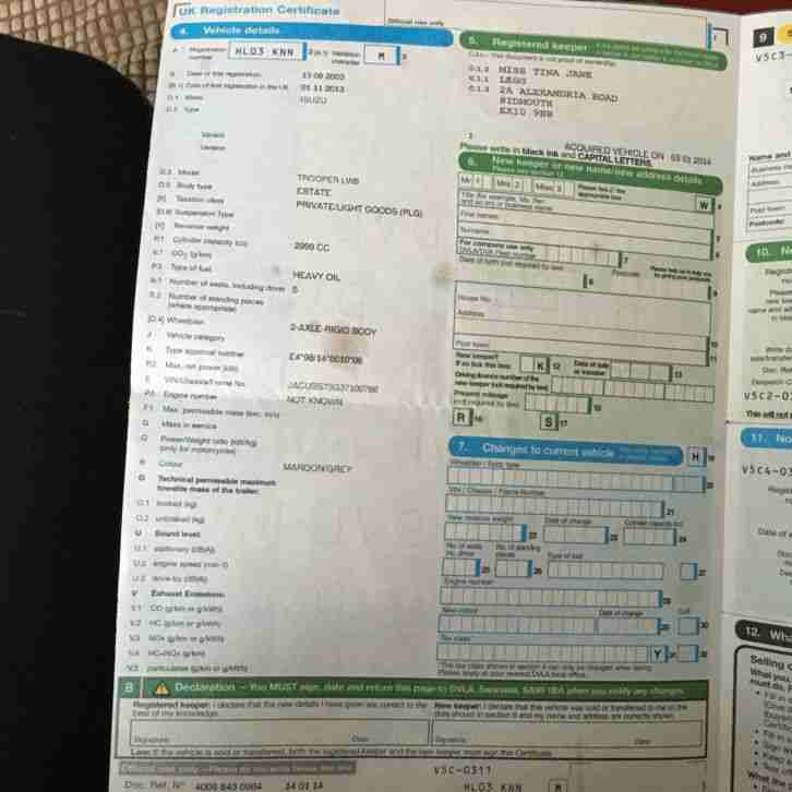 2003 ISUZU TROOPER LWB MAROON/GREY