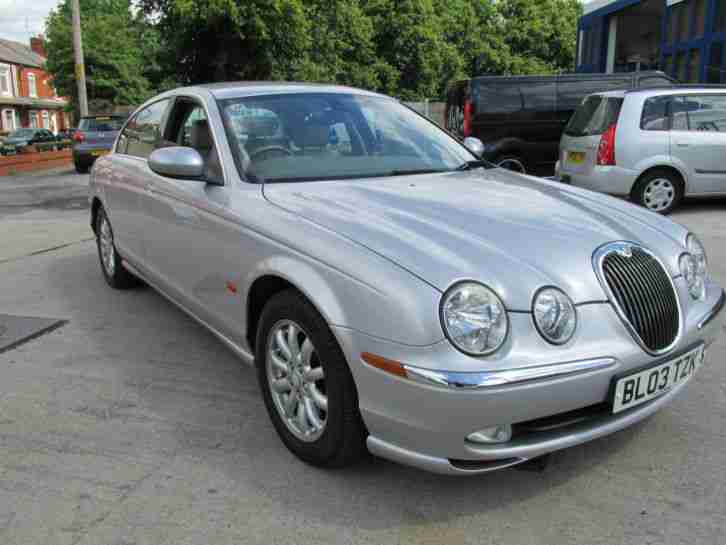 2003 JAGUAR S-TYPE V6 SE AUTO SILVER,60,000 MILES,FJSH,FULLY LOADED CAR EX DEMO