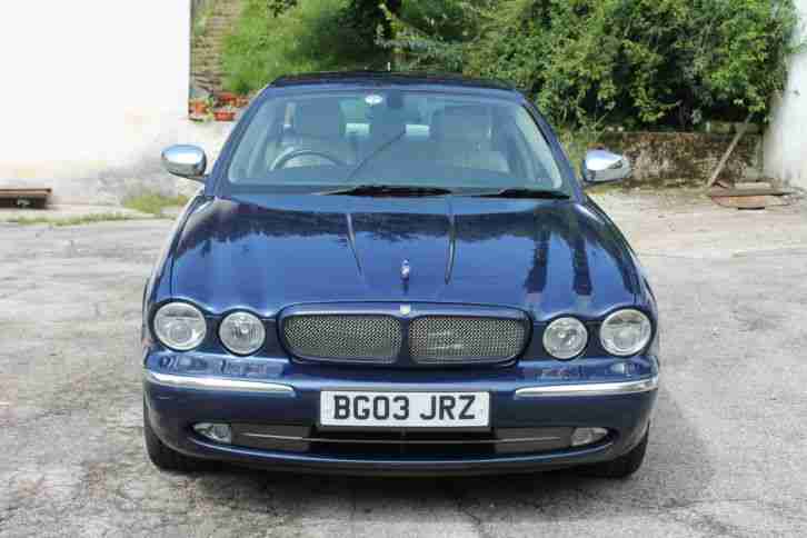 2003 JAGUAR (x350) XJ6 3.0 AUTOMATIC, BLUE ROYAL, SAND LEATHER, NO RESERVE..