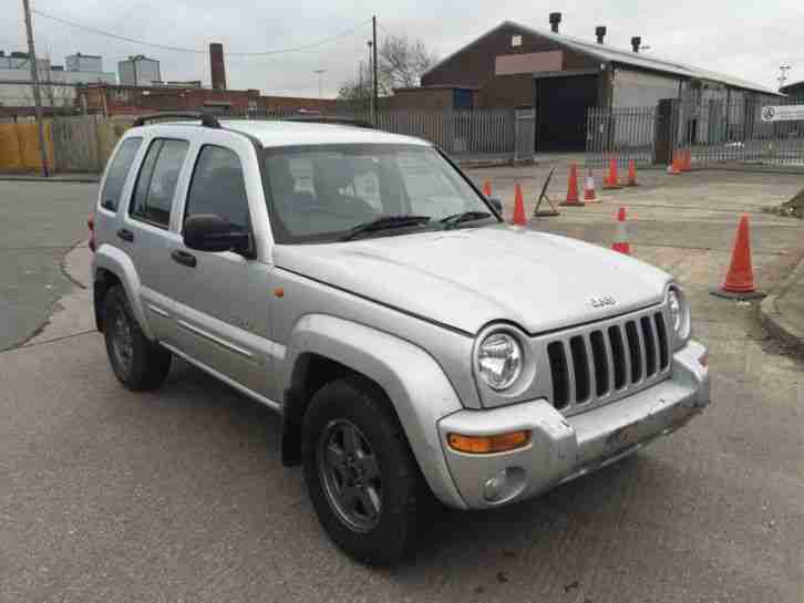 2003 JEEP CHEROKEE LIMITED CRD AUTO 100% UNRECORDED VERY LIGHT FRONT DAMAGE