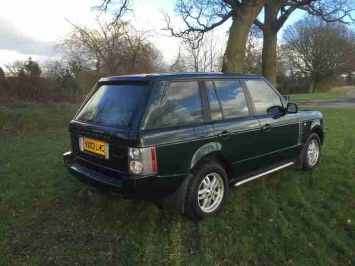2003 LAND ROVER RANGE ROVER VOGUE V8 AUTO GREEN FULL HISTORY PLEASE READ