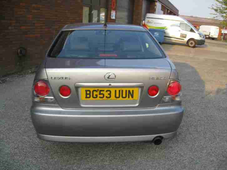 2003 LEXUS IS 200 LE SILVER 106 k full history mot jan,spares or repairs nice