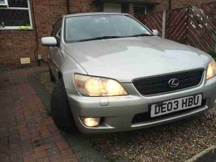 2003 LEXUS IS200 SILVER, MINT CONDITION 95K MILEAGE, 6 GEAR MANUAL TRANSMISSION.