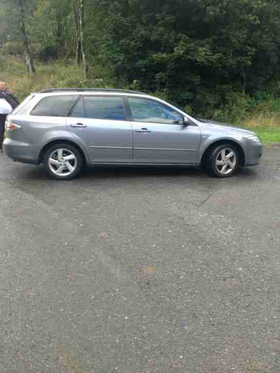2003 MAZDA 6 TS2 DIESEL SILVER ESTATE FSH Completely reliable 50mpg Well kept.