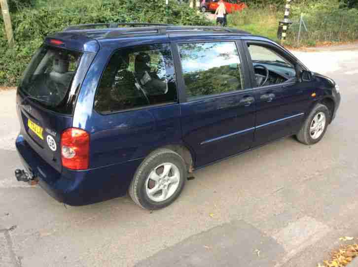 2003 MAZDA MPV 7 SEATS,ONLY 68K,1 LADY OWNER,FSH,GREAT SPEC,FULL MOT,VGC,£1690