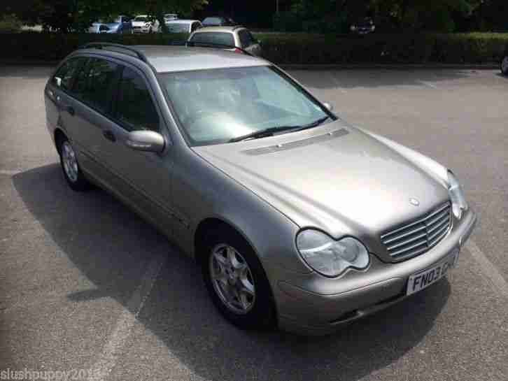 2003 MERCEDES C220 CDI CLASSIC SE,AUTOMATIC, ESTATE, 7 SERVICE STAMPS, MOT 03/16