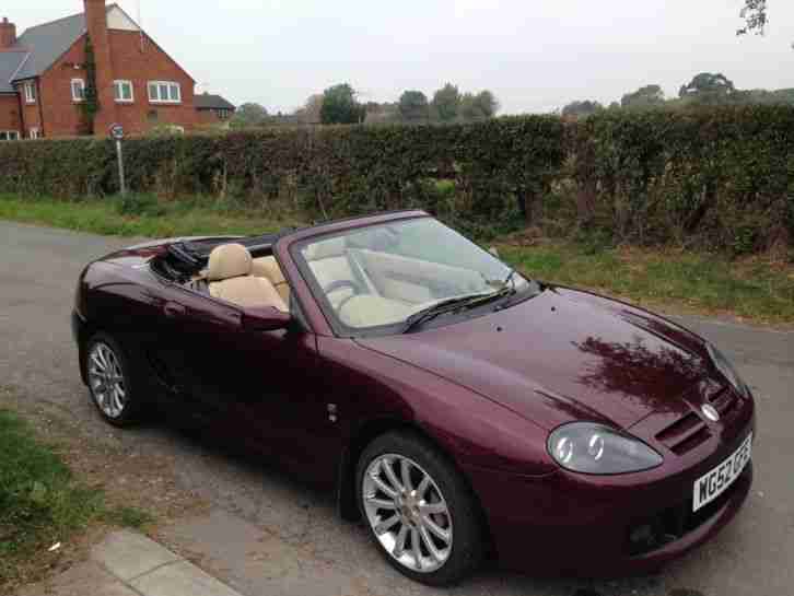 2003 MG TF BURGUNDY with CREAM Leather and