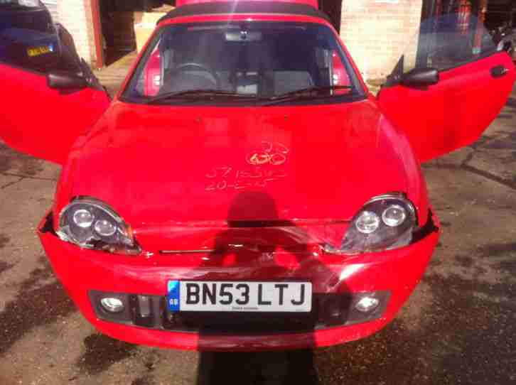 2003 MG TF RED ACCIDENT DAMAGED CAT C