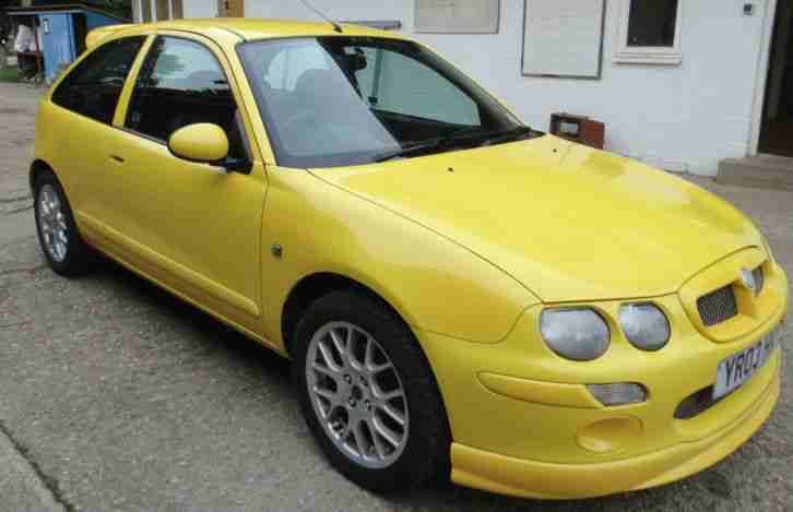 2003 MG ZR 105 YELLOW WITH 9 MONTHS MOT
