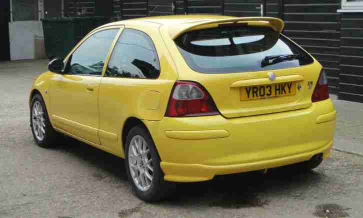 2003 MG ZR 105 YELLOW WITH 9 MONTHS MOT