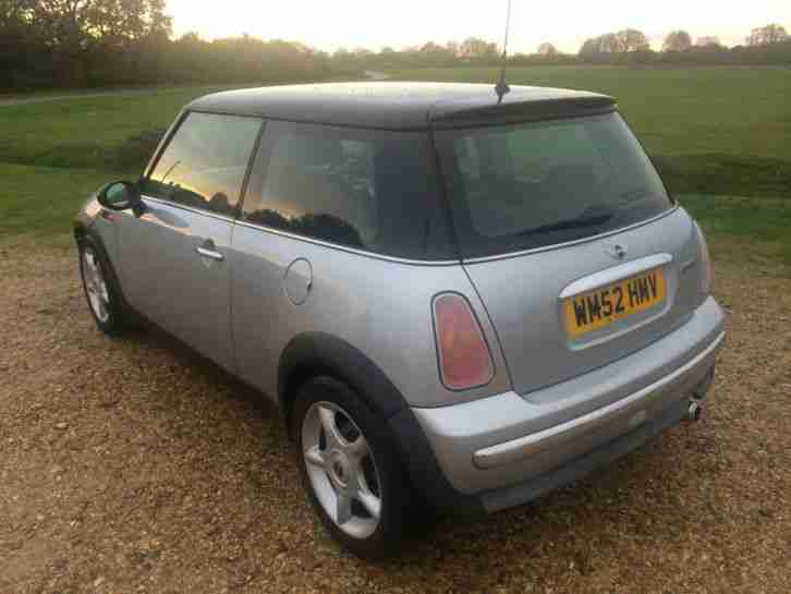 2003 MINI COOPER 1.6 CHILLI PACK, SILVER, HALF LEATHER, ONLY 69K MILES, FSH **