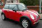 2003 COOPER 1.6 RED WITH WHITE STRIPE