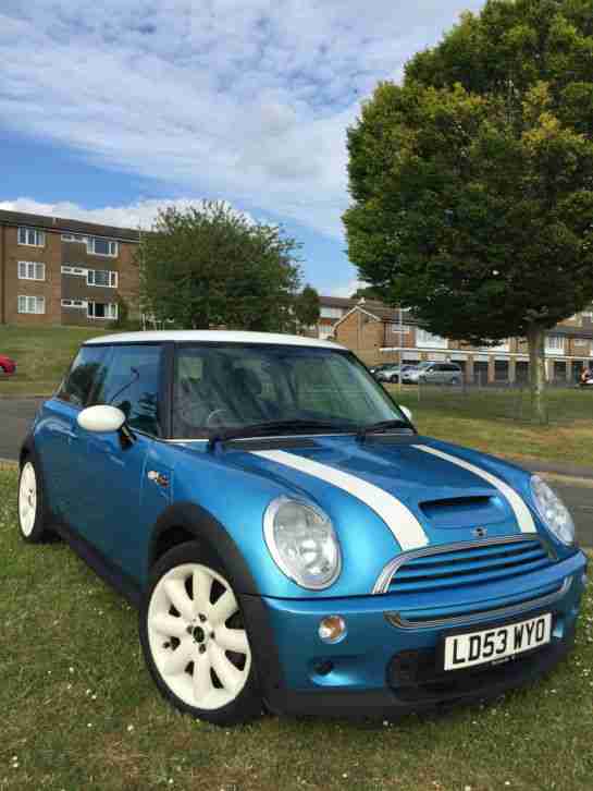 2003 COOPER S 1.6 PETROL BLUE LONG MOT