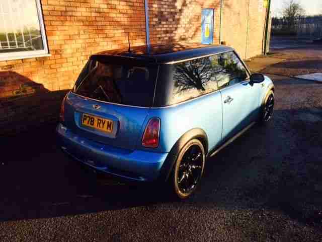 2003 MINI COOPER S BLUE CHILLI PACK 220BHP ONLY 71K WORKS