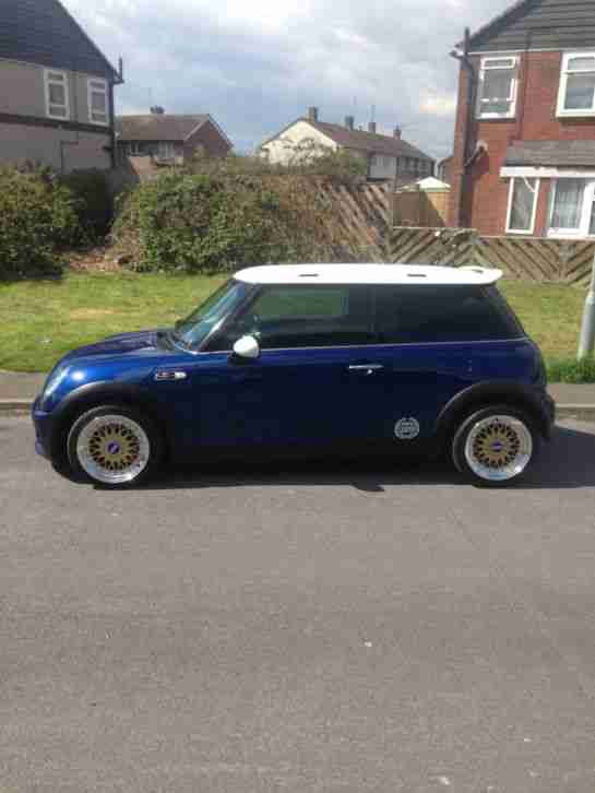 2003 MINI MINI COOPER BLUE WITH MINI COOPER S BODY KIT