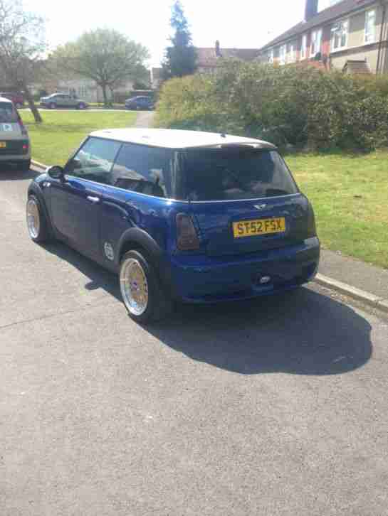 2003 MINI MINI COOPER BLUE WITH MINI COOPER S BODY KIT