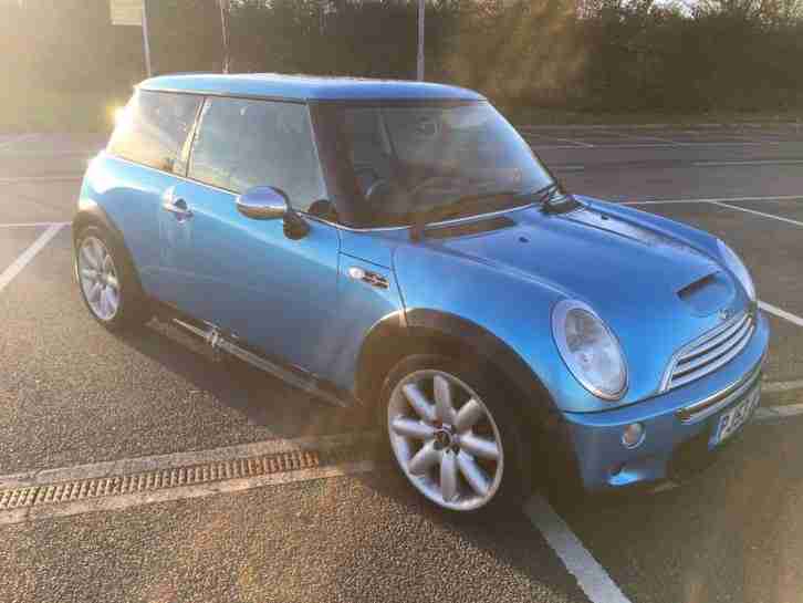 2003 MINI MINI COOPER S BLUE STUNNING FULLY LOADED SPARES OR REPAIRS DRIVE AWAY