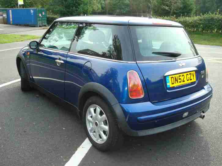 2003 MINI ONE METALIC BLUE MANUAL PETROL
