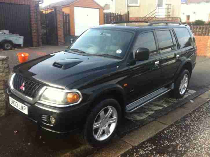 2003 MITSUBISHI SHOGUN SPORT WARRIOR TD BLACK swap with in ebay rules