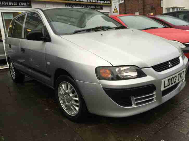 2003 MITSUBISHI SPACE STAR MIRAGE SILVER SUPER LOW MILEAGE 1 YEAR MOT