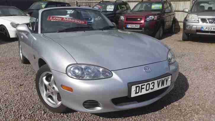 2003 Mazda MX-5 1.8i WITH HARD TOP LOOK AT THE MILEAGE !!!!!!!!!!