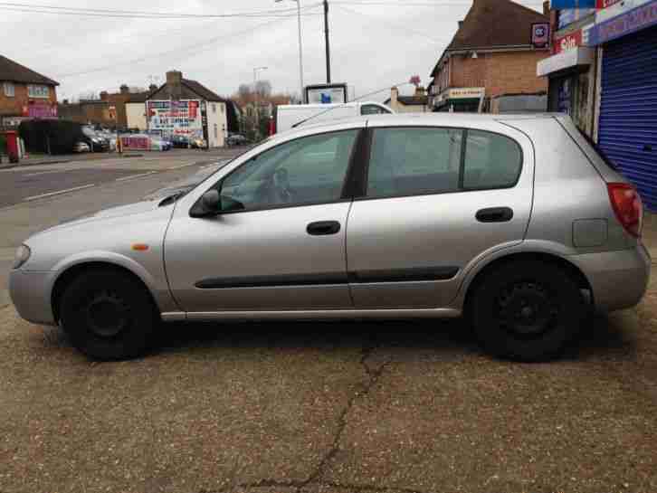 2003 NISSAN ALMERA S AUTO SILVER Low mileage very clean car Full years MOT