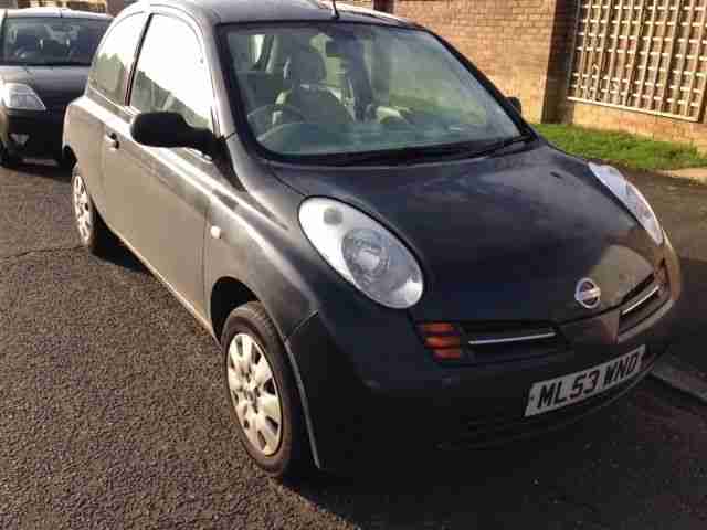 2003 NISSAN MICRA E BLACK, 72,000 Miles