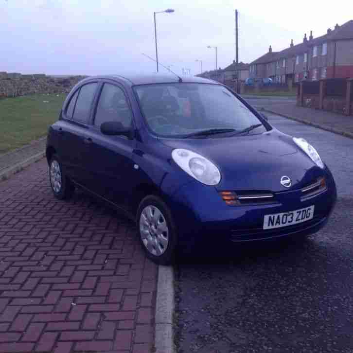 2003 NISSAN MICRA E BLUE long test low milage 1ltr engine cheap runnabout