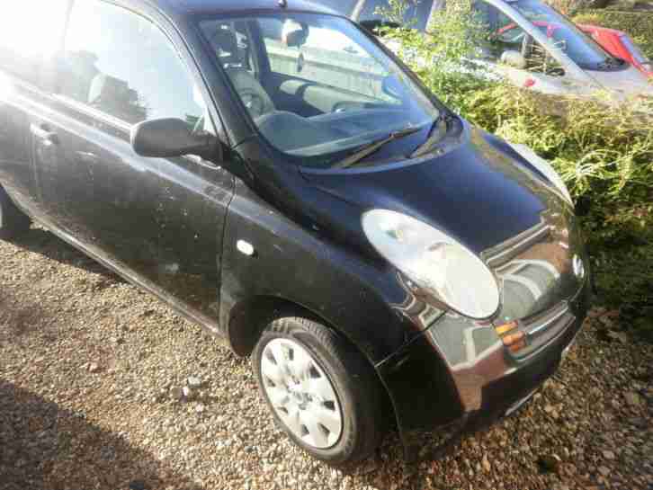 2003 NISSAN MICRA S BLACK - SPARES OR REPAIR
