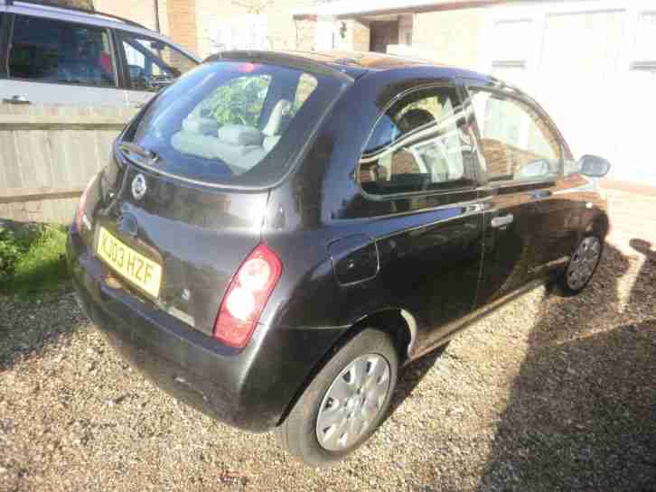 2003 MICRA S BLACK SPARES OR REPAIR