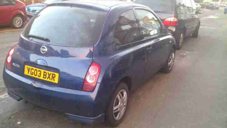 2003 NISSAN MICRA S BLUE