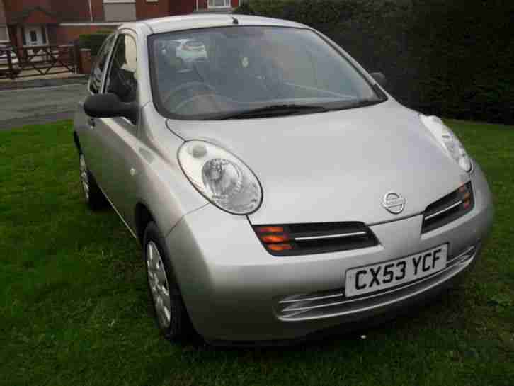 2003 NISSAN MICRA S METALIC SILVER 85833 MILES 12 MONTHS M.O.T.