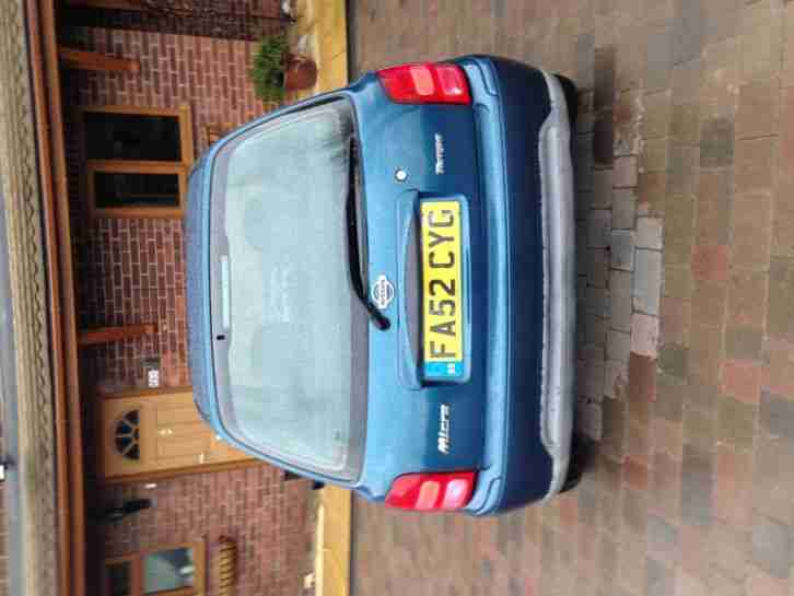 2003 NISSAN MICRA TEMPEST BLUE